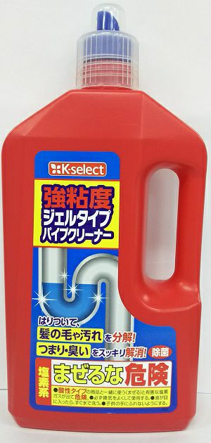 ピクス 排水口 パイプクリーナー 強粘度ジェルタイプ 800g