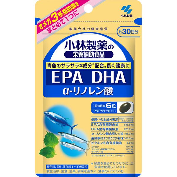 小林製薬 ＤＨＡ ＥＰＡ α－リノレン酸１８０粒 キリン堂通販SHOP