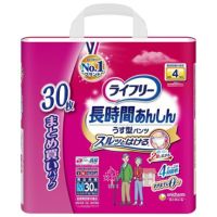 ★ライフリー 長時間あんしん うす型パンツ M 3袋セット★ ライフリー 長時間あんしんうす型パンツ M 4回分 30枚入