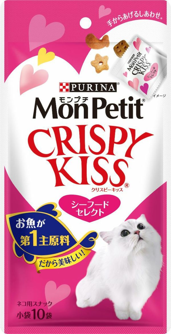 モンプチ クリスピーキッス 贅沢ツナ＆チキン 7個 - キャットフード