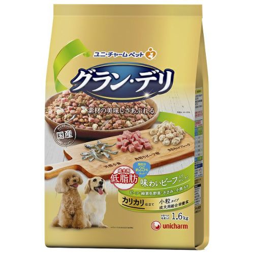 グラン デリ カリカリ仕立て成犬用低脂肪彩野菜入りセレクト 脂肪分約２５ カット １ ６ｋｇ キリン堂通販shop