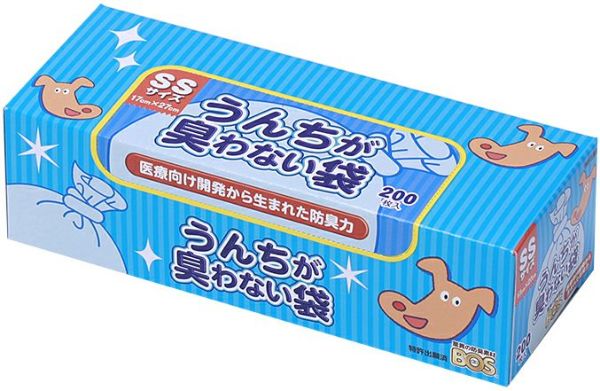 わんこそば様　ご確認用 うんちが臭わない袋 BOS イヌ用 SSサイズ 200枚入 | キリン堂