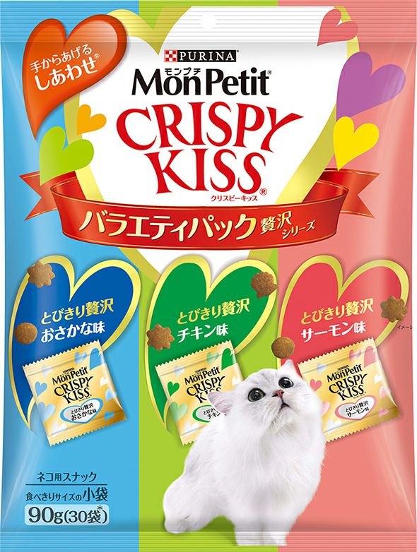 モンプチ クリスピーキッス バラエティ贅沢シリーズ 90g(3g×30袋) | キリン堂通販SHOP