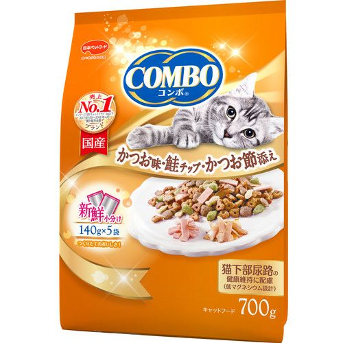 ミオコンボ毛玉対応 かつお味かつおチップ・小魚添え 猫 700gx12