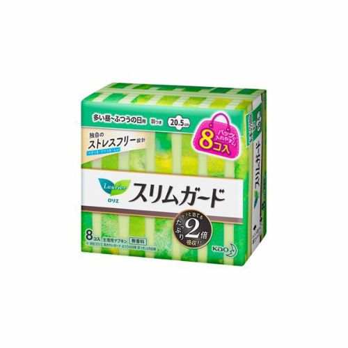 ロリエ スリムガード 多い昼～ふつうの日用羽つきミニパック８コ入