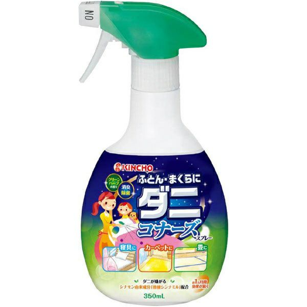 Kincho ダニコナーズ 天然由来成分のダニよけスプレー 350ml 殺虫成分不使用 キリン堂通販shop
