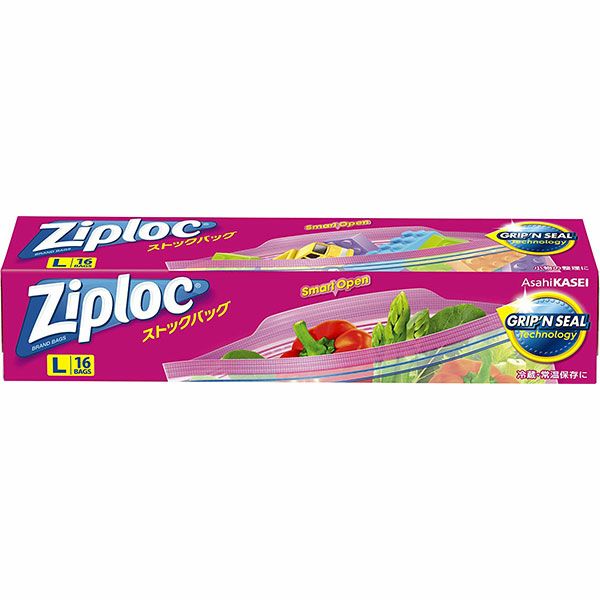 旭化成 Ｚｉｐｌｏｃ（ジップロック）ストックバッグ Ｌ １６枚