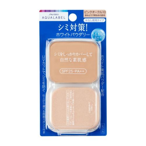 アクアレーベル ホワイトパウダリー　ピンクオークル10　（レフィル） 11.5g