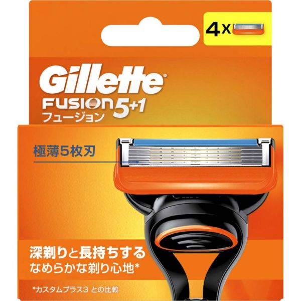 ジレット フュージョンマニュアル替刃4B | キリン堂通販SHOP