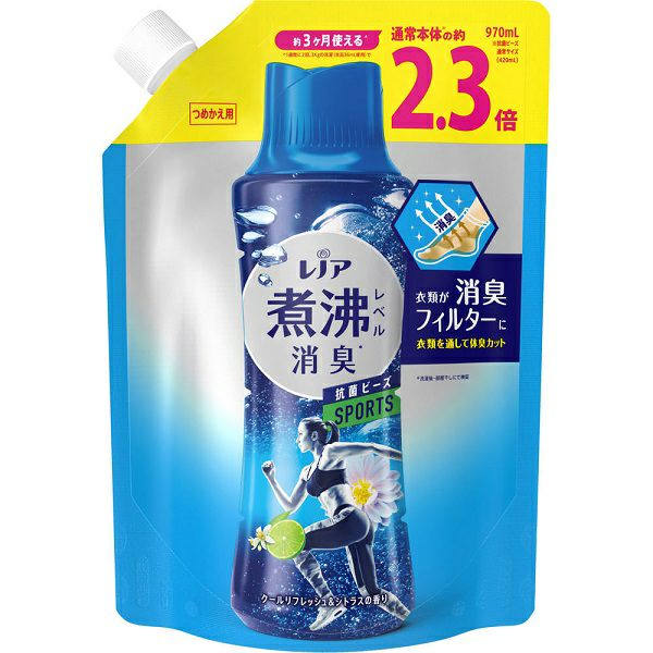 ﾚﾉｱ煮沸ﾚﾍﾞﾙ消臭抗菌ﾋﾞｰｽﾞ ｽﾎﾟｰﾂ ｸｰﾙﾘﾌﾚｯｼｭ&ｼﾄﾗｽの香り つめかえ 