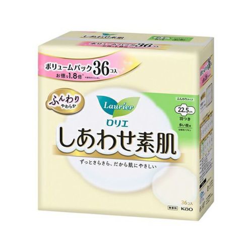 【期間限定】花王　しあわせ素肌　ボリュームパック　多い昼用２２．５ｃｍ　羽つき　３６個